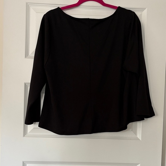 Lane Bryant Black Blouse with heart ♥️ Buttons - Picture 4 of 5